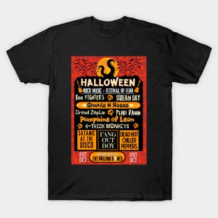 Halloween Rock Music Festival |Halloween Music T-Shirt